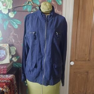 Maurices Linen-Blend Utility Jacket – Women’s Medium